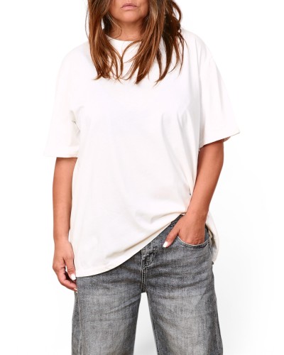 T-shirt Boyfriend Basic Cotton WHT