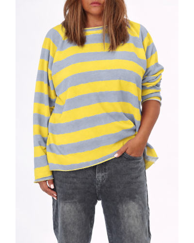Maglia Boyfriend Oversized YellGri