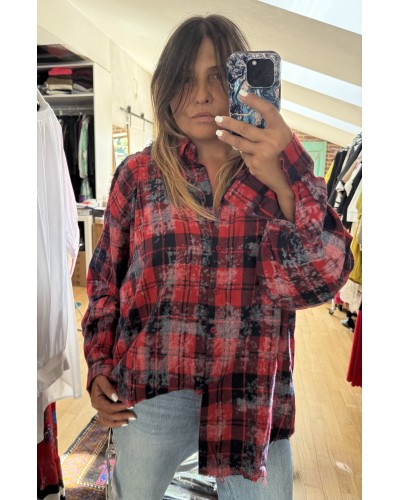 Camasa Boyfriend Oversized Retro Western