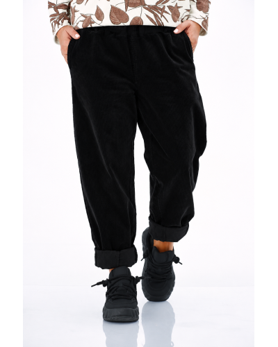 Pantaloni Boyfriend Raiat Betelie Elastica BLK