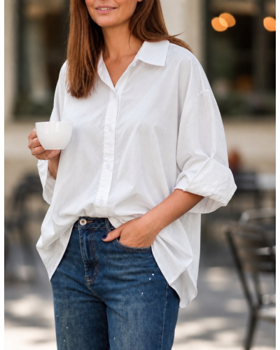 Camasa Boyfriend Oversized Basic Wht