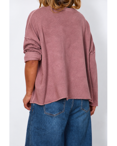 Maglia Boyfriend Oversized Cotton Fondant