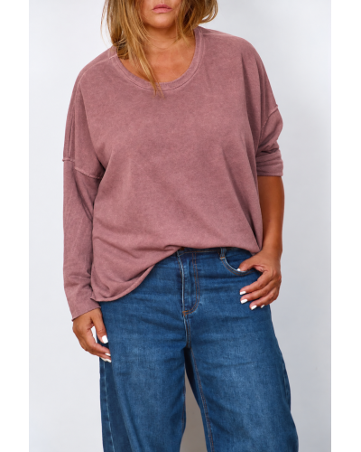 Maglia Boyfriend Oversized Cotton Fondant