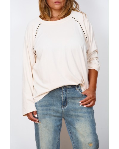 Maglia Boyfriend Casual Cotton Rock