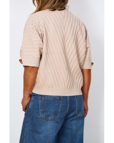Maglia Retro Viscose Latte M 3/4 ACCGOLD