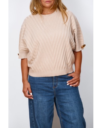 Maglia Retro Viscose Latte M 3/4 ACCGOLD