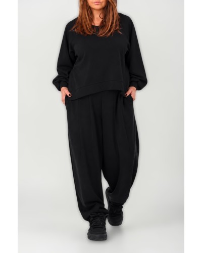 Compleu Boyfriend Casual Pantaloni  Betelie Elastica si Pense