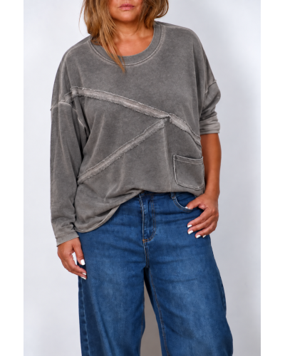 Maglia Boyfriend Oversized Cotton Wind