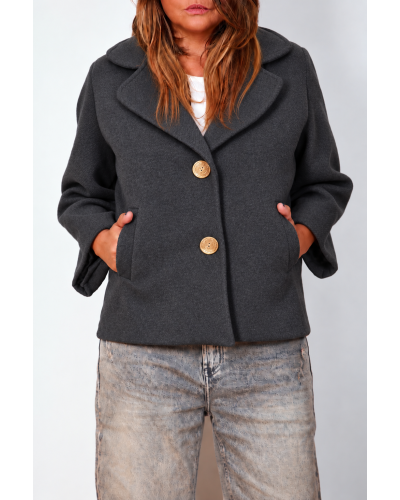 Jacheta Toamna Mix Viscose Boyfriend Grigio