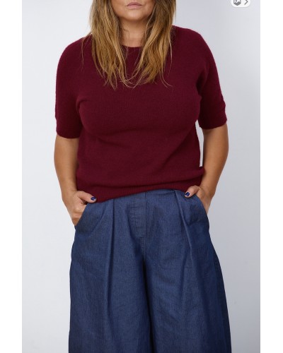 Maglione Basic Bordeaux