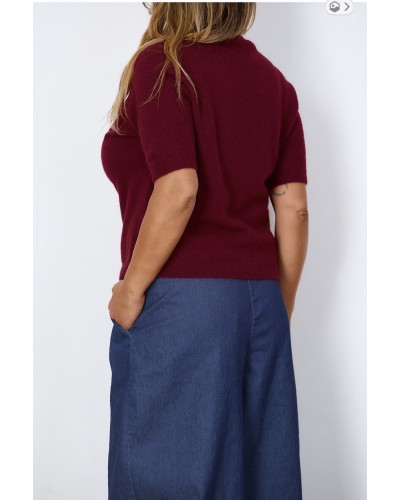 Maglione Basic Bordeaux