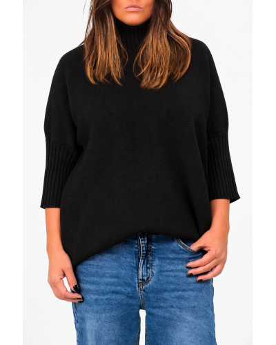 Maglioncino Maneca 3/4 Negru