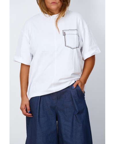 T-shirt Boyfriend Oversized Buzunar AccSW